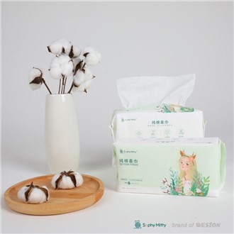 Wipes Glanadh Aghaidh Cotton