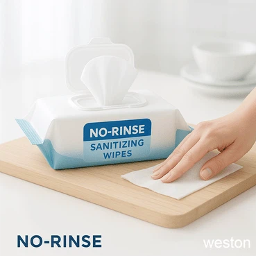 Wipes sláintíochta gan sruthán